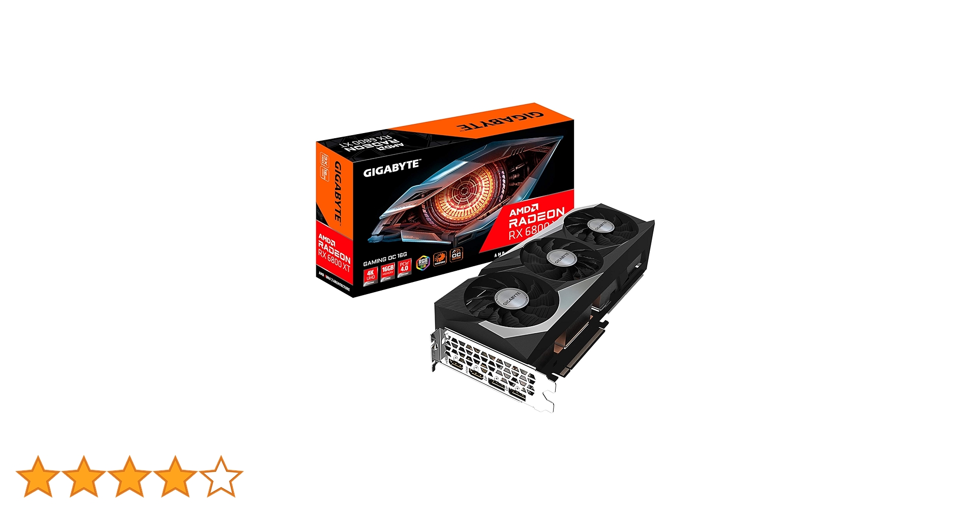 GIGABYTE AMD Radeon RX 6800 XT Gaming OC 16G Graphics Card
